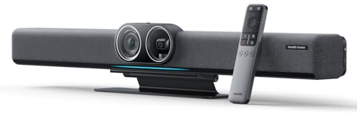 Insta360 Connect - 4K AI Conference Room Camera with Android OS, Dual Camera with Speaker Tracking, 14-Mic Array, Voice Pickup to 33ft, Whiteboard Mode, Work With Teams/Zoom/Google Meet/Webex