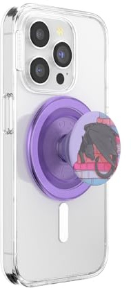 PopSockets Phone Grip for MagSafe with Kickstand, Magnetic Stand, Swappable Top, Secure Hold for iPhone MagSafe Cases, Phone & Tablet Grip - Curled Up With a Good Book