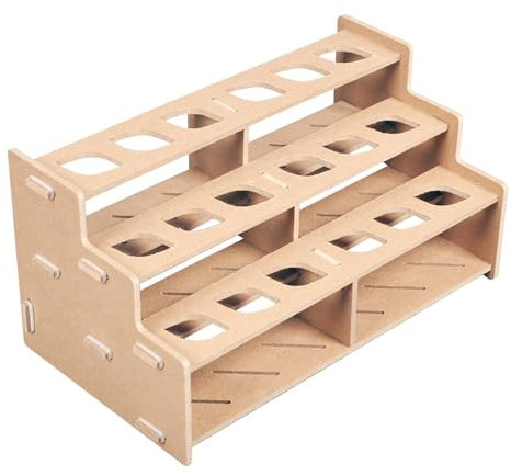 Farbrohr-Organizer, 3-lagiger -Kunsthalter, Künstlerpinsel-Aufbewahrung, 34 x 18,5 x 17 cm, platzsparendes Design für Studio-Organisation und kompakte Arbeitsbereiche
