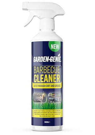 Garden Genie - BBQ & Grill Cleaner 500ml - Heavy-Duty Degreaser for BBQs, Grills & Trays - Removes Grease, Fat & Burnt-On Residue - Fast-Acting Cleaning Formula - Made in the UK