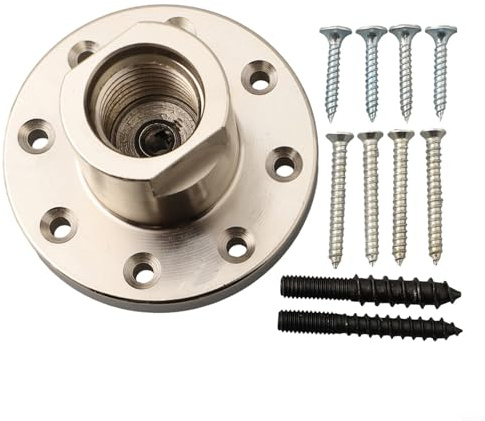 Portabrocas de acero de 3 pulgadas para torno de carpintería, cuenta con rosca de 1 pulgada x 8 TPI