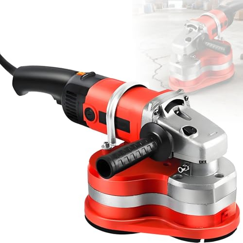 GLBMXDD Levigatrice elettrica per calcestruzzo,Set levigatrice per pareti,Macchina a 6 velocità da 2800giri/min per lucidare e Pulire Pietra,superfici in calcestruzzo,Cemento,Marmo,Roccia Standard