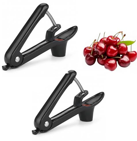 Cherry Pitter, Cherry Stoner Remover UK, Cherry Pip Remover for Jam Making, Cherry Stone Remover Tool, Cherry Destoner with Compact Size 20.5 x 8 x 3.8 cm, Olive Pitter