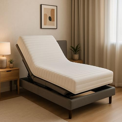 Nuit D'or Up&Down Visco Matelas 70x190 Mousse Mémoire de Forme 55 Kg/m3 - Hauteur 20 Cm - Soutien Ferme (70_x_190_cm)
