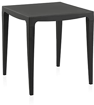 SP Berner Shaf - Master 70 | Muebles Jardin Exterior - Mesa Jardin Exterior | Mesa Exterior para Jardin, Balcon o Terraza | Fabricado en España con Materiales Reciclados - Color Antracita