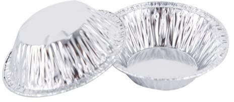 LATRAT Eierkuchenform, Einweg-Aluminiumfolie Eierkuchenblech Aluminiumfolie Portugiesischer Eierkuchenboden 300 Stück Eierkuchenbecher Kuchenform