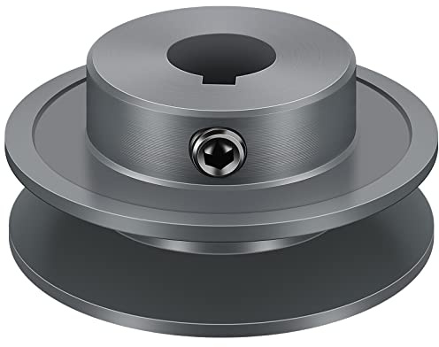 Mechanical Belt Pulley Single/Double Groove Web Sheave Bored-to-Size Belt Sheave Cast Iron Section(Single Groove,AK25-5/8)