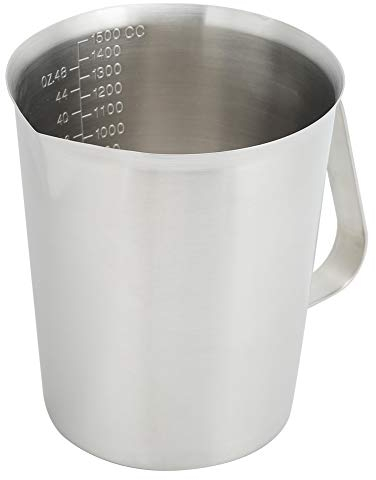 Misurino in Acciaio Inossidabile, Misurino da Cucina con Bilancia Brocca per Schiuma di Latte Tazza per Schiuma di Latte per Cottura del Latte del Caffè Cottura