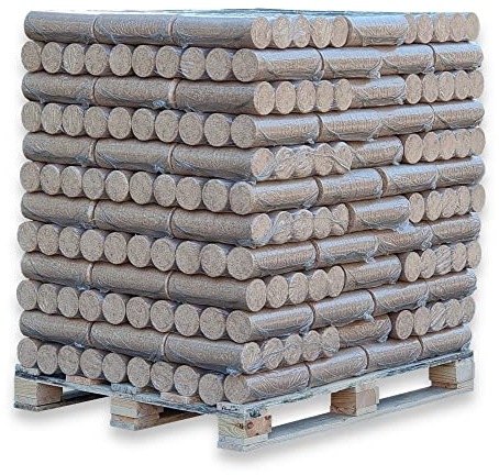 500kg Palette Nestro Holzbriketts Hartholz Brenn Kamin Ofen Heiz Holz Gluthalter Eiche und/oder Buche 50x10kg PE-Bags Nestro Brikett Rund | Energie Kienbacher