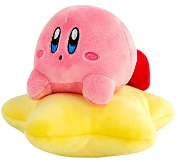Club Mocchi Mocchi Kirby Plush - Peluche de Warp Star - Coleccionables de videojuegos suaves - Peluches kawaii y decoración - 6 pulgadas