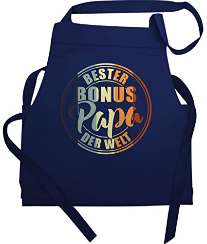 Shirtracer - Schürze Geschenk - zum Vatertag - Bester bonus Papa der Welt I Stiefvater