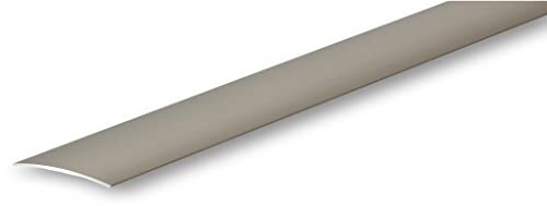 (16,99EUR/m) Übergangsprofil | 60 x 900 mm | Edelstahl-Look selbstklebend | Nahtdeckprofil Dehnungsfugenprofil Abdeckleiste | für Übergänge universell einsetzbar