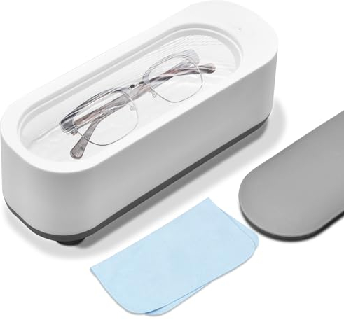 Limpiador Ultrasonidos Gafas Maquina Ultrasonido Limpieza Ultrasonic Cleaner Glasses 45000 Hz Limpiadores Ultrasónicos Profesional Joyas Limpiador Ultrasónico de Gafas Ultrasonico