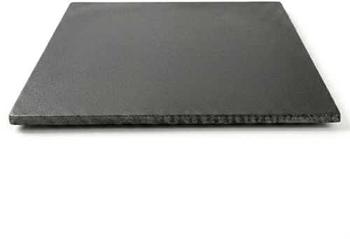 70 x 70 cm x 1 cm - Lastra liscia in Ghisa per Camino | Resistenza al Calore | Rilascio Graduale di Calore | Per Caminetti Stufe e Termocamini | 100% Ghisa qualità LUNAWAY