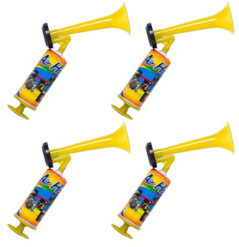 4PCS Hand Lufthupe, Laute Sport Sicherheitshupe, Tragbare Luftpumpenhupe, Air Horn Druckluftfanfare für Sportveranstaltungen, Abschlussfeiern