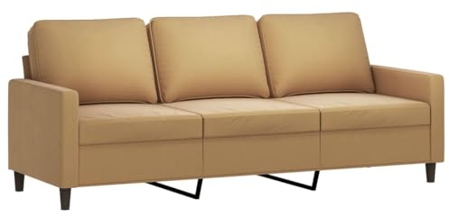 vidaXL 3-Sitzer-Sofa Braun 180 cm Samt