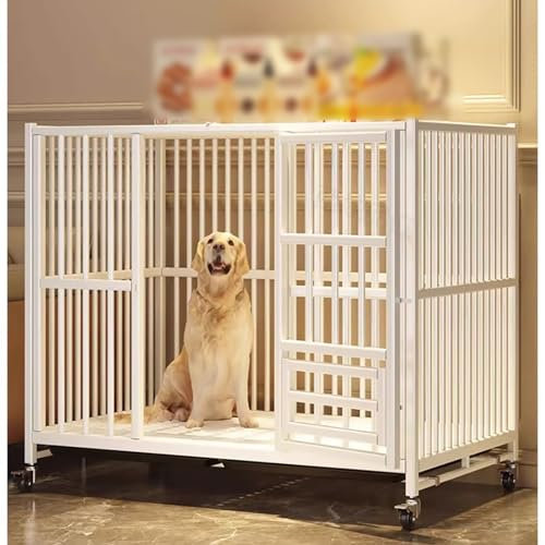 Eckige Hundehütte Hundebox Hundehaus für Drinnen mit Abnehmbares Tablett Holz Indoor Hundekäfig Schrank Hundehaus mit Türriegel füR Kleine Mittelgrosse Hunde Bis Zu 66 Kg. ( Size : 78x50x70cm )