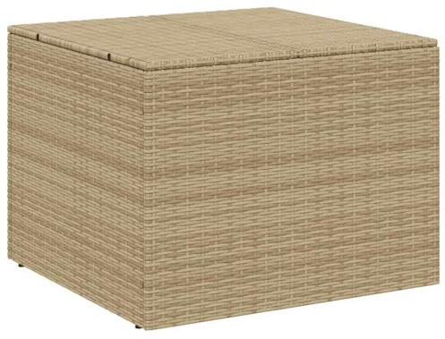 vidaXL Gartentruhe Beige 291L Poly Rattan