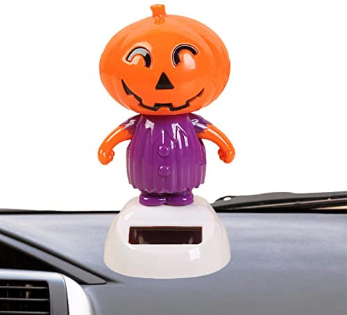 Halloween Solar Dancing Figures - Halloween Pumpkin Skeleton Solar Dancer Toys Figurines | Halloween Pumpkin Skeleton Solar Dancer Toys FigurinesVehicle Party Decorations