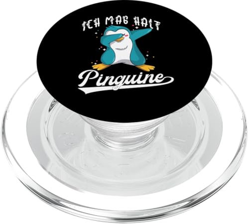 Ich mag halt Pinguine Mädchen Kinder Damen Herren Penguin PopSockets PopGrip für MagSafe