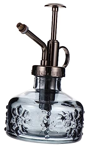 IWOWHERO Vintage Glas Gießkanne Pump Sprühflasche für Präzises Bewässern von Zimmer und Gartenpflanzen Ergonomisch Vielseitig für Gartenarbeit und Pflanzenpflege