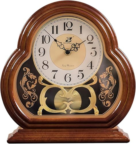 Orologi da camino, orologi da tavolo decorativi silenziosi a batteria, orologio da camino decorativo con rintocchi, orologio da camino retrò, orologi da camino per l'arredamento del soggiorno