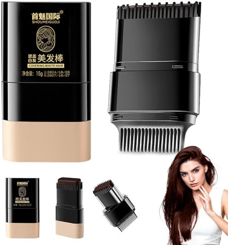 Stick colorato per capelli e pettine 2 in 1,pettine per tintura temporanea per capelli,2-in-1 Stick per Colorazione Istantanea dei Capelli,Pettine per Tingere i Capelli, Resistente all'Acqua e al Sudo