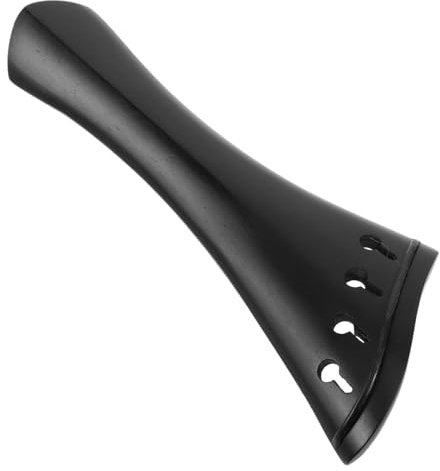 Supvox Geigen Saitenhalter zur Klangverbesserung Schwarzer aus Jujube Holz Verstellbarer Geigensaitenhalter mit Schrägem Rand und Musikalischen Ausdrucksstärkung für 4/4 Violine