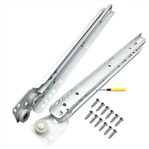 Heavy Duty Drawer Slides 1 Pair 500mm (20 Inch) Metal Telescopic Rails Sturdy Cabinet Runners 45kg Load Capacity Perfect for Keyboard Tray & Sliding Shelf.