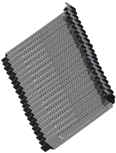 MALUGOGO PCI-Steckplatz-Abdeckungen, schwarzes Metallgeflecht, Abdeckplatten, staubdichte Belüftung, Lüfter, kompatibles Gehäuse, Erweiterungssteckplätze für PC-Gaming und Workstation, 20 Stück