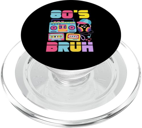Vintage Retour aux années 80 Retro Boombox 80's Bruh PopSockets PopGrip pour MagSafe