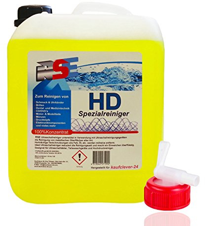RSE Profi Ultraschallreiniger Konzentrat Teilewaschreiniger 5 Liter mit Auslaufhahn