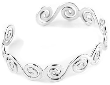 Windalf Vintage Armreif IDALIA Ø 6 cm Bohemia Armschmuck Lebensspiralen 925 Sterlingsilber