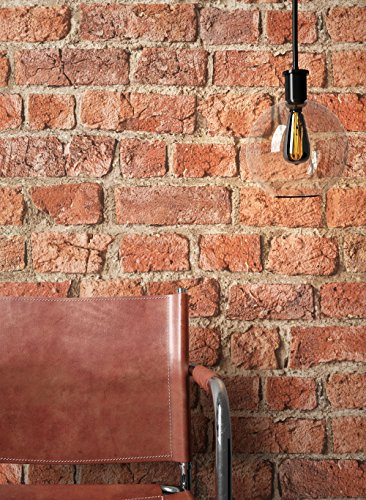 NEWROOM Steintapete Tapete Rot Mauer Stein Modern Papiertapete Braun Papier moderne Design 3D Optik Steintapete Ziegelstein Backstein Mauerwerk Klinker Loft inkl. Tapezier Ratgeber