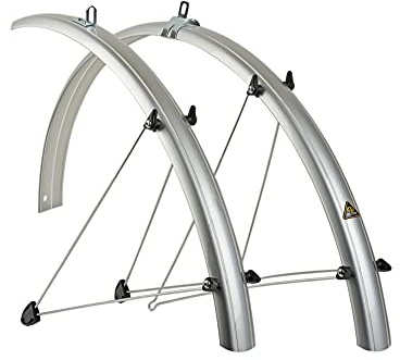 Radschutz Satz Author 28 Zoll Fahrrad Schutzblech Set Kunststoff Silber 37mm