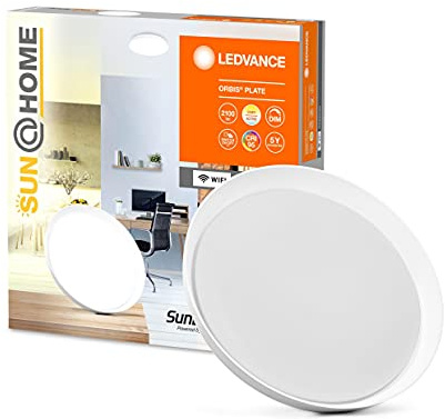 Ledvance Leuchte für Decke, SunHome Wall und Ceiling / 26 W, 220- 240 V, Tunable White, 2200 - 5000 K, Gehäusematerial: Polymethylmethacrylat (PMMA), IP20 1er-Pack, 4058075575950, Tuneable White, Deckenleuchte