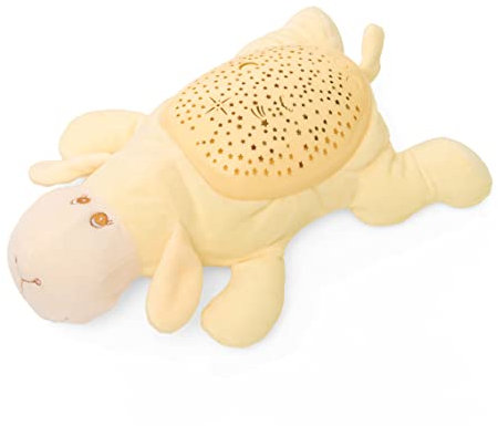 Luce Notturna Bambini Lampada Proiettore Per Neonati Ricaricabile Regalo Colori Notte Peluche Per Neonato Portatile Compleanno luci Comodino Cameretta Sensore Camera Nanna Lucina mesi (Pecora)