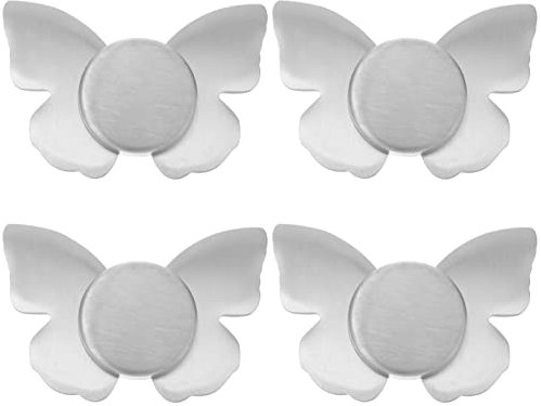 HEMOTON Magnet Tischdeckenbeschwerer Tischdeckengewichte Magnetische Tischdeckenklammern 4pcs Schmetterling Tischdecken Tischläufer Tischtuch Gewichte Hochzeit Outdoor Garten Restaurant Deko
