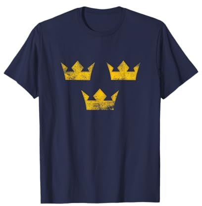 Schweden Sverige Hockey Distressed Vintage T-Shirt