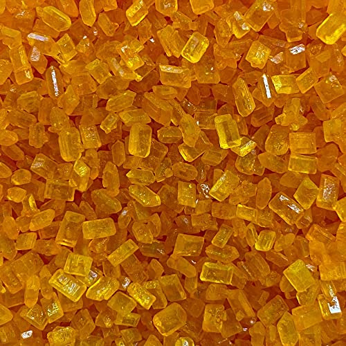 A Pinch Of - Halloween Orange DecoSugar Cake Topper Sprinkles - 30g Edible Sugar Crystal Cupcake Decorations - Party Sprinkles, Halloween Themed Cakes and Bakes