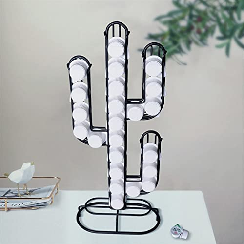 GaRcan Porte-Capsules de café en Acier Inoxydable, Support à dosettes de café, Distributeur créatif de Cactus, Tour de Distribution de café, Convient