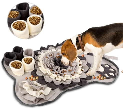 Schnüffelteppich für Hunde, Interaktives Hundespielzeug, Waschbare Trainingsmatte für Haustiere Jeder Größe