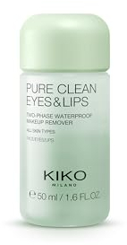 KIKO Milano Pure Clean Eyes&Lips Mini, Mini Two-Phase Make-Up Remover For The Eyes And Lips