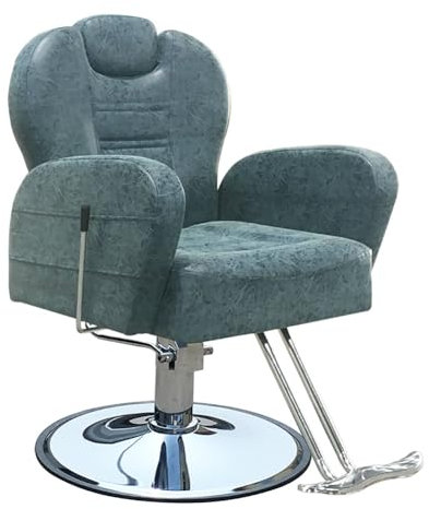 TT-YEC Retro-Friseurstuhl Für Barbershop, 90 ° -160 ° Liegende Friseurstuhl, Hochleistungshydraulikpumpe 360 ​​° Rotierende Friseurstuhl, Höhe Einstellbarer Beauty-Friseurstuhl,D