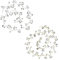 2 PCS 35 cm Fascia Nuziale per Capelli con Perline e Strass, Accessori capelli sposa, Accessori per Capelli da Sposa Fascia Argento Lavorati a Mano, Matrimonio, Decorazioni nozze Accessori da sposa