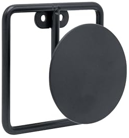 Cime - Hakenleiste DOT 1 Kopf - Farbe schwarz Stahl schwarz - Ideal zum Aufhängen Ihrer Kleidung am Eingang oder anderswo. Durchmesser 9 cm, Höhe 12 cm, Länge 12 cm und Tiefe 61 mm