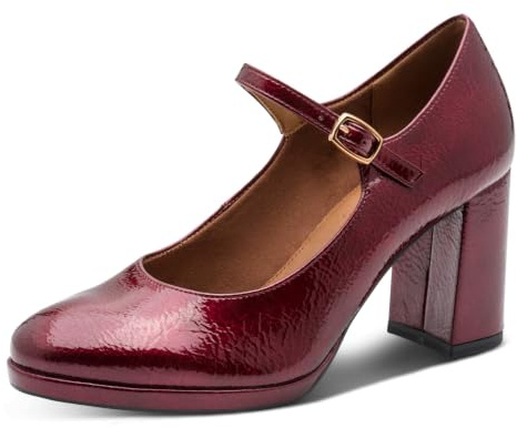 Tamaris Merlot 1-22462-45 Escarpins pour Femme avec Sangle Taille 37 EU, Merlot, 37 EU