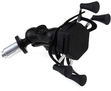 MNNZHG Motorrad Navigationshalterung Für CBR600 F4 CB400 VTEC CB1000 CBR 600RR 1000RR Motorrad GPS Navigation Rahmen Handy Halterung Handy-GPS-Halterung(Black Type A)