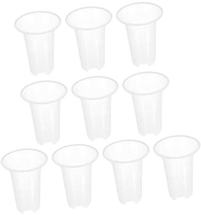 BESPORTBLE 5pièces Pots à Fleurs Plastique Transparent pour Orchidées Design Ventilé avec Drainage pour Jardin Et Balcon