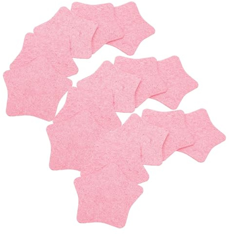 VICASKY 25pezzi Spugne Per Pulizia Viso Naturali Comode e Riutilizzabili Cuscinetti Per Struccare e Detergere Per Uso Umido e Secco Pads Per Donne e Ragazze